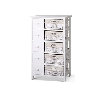Berthold White Chest of 5 Drawers