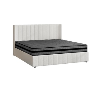 Blair King White Gas Lift Bed Frame & Mattress Bundle
