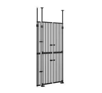 Blocca 190cm Black Retractable Pet Gate