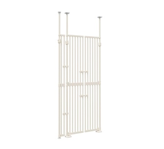 Blocca 190cm White Retractable Pet Gate