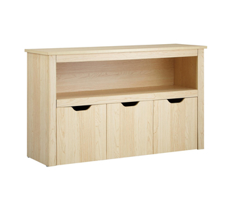 Boone Bookshelf With Storage Boxes Natural