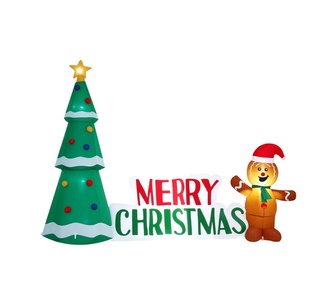 Holly Jolly LED Gingerbread Man Tree Decorations Multi