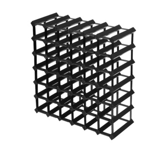 Brio Wine Rack 42 Bottle Black