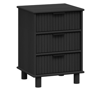 Brunker Bedside Table Black