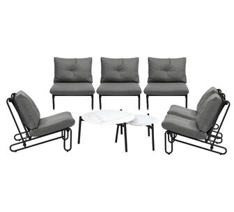 Bryston 8 Piece Outdoor Lounge Set Grey