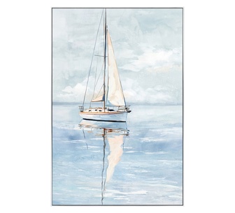 Boatiful Day 63x93cm Canvas Wall Art