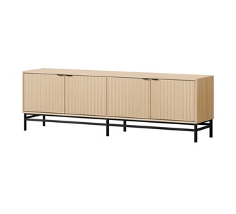 Cadenza 180cm 4 Door Wood Fluted TV Unit