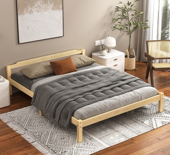 Caledon King Oak Pine Wood Bed Frame