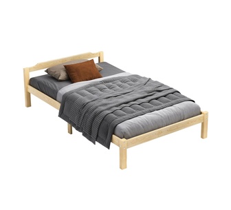 Caledon Single Oak Pine Wood Bed Frame