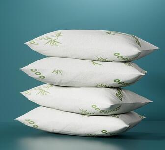 Calmara 4 Pack White Bamboo Pillow