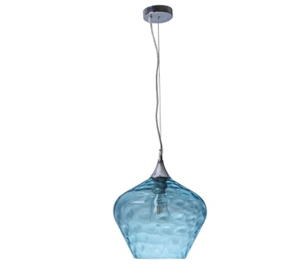 Camy Glass Pendant Light Blue