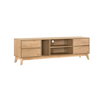 Camden 180cm 4 Drawers Oak TV Unit