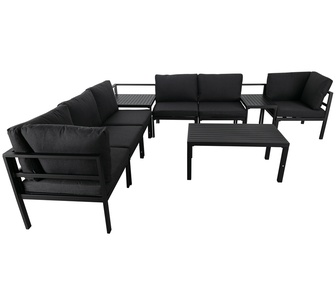 Candon Outdoor Lounge Set Charcoal