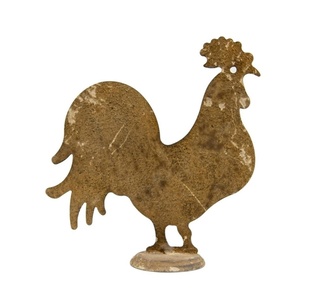 Carvus Metal Iron Chook Statue