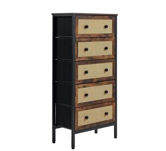 Caramal 5 Drawer Chest Multi