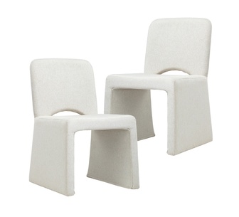 Set of 2 Cavira Natural Dining Chairs