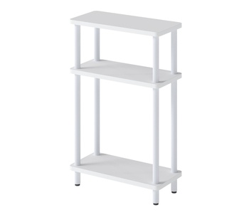 Cendria 3 Tier White Side Table