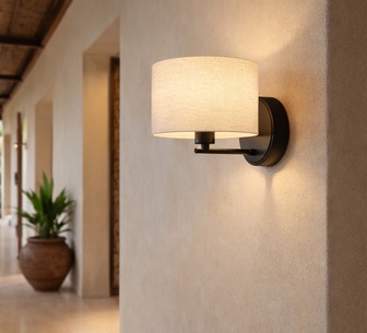 Ceven Cordless Matte Black LED Rechargeable Wall Light