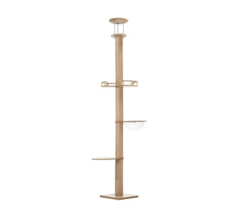Chawee 270cm Natural Wooden Ceiling Cat Tree