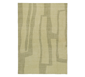 Charlestown Green Printed Washable Rug 180x120cm
