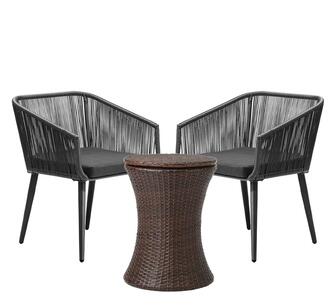 Chaldean 3 Piece Outdoor Lounge Set
