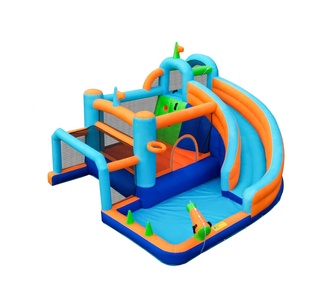 Chiya 9-in-1 Castle Kids Inflatable Water Slide