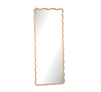 Ciarra Full Length Wavy Dressing Floor Mirror 70cm Natural
