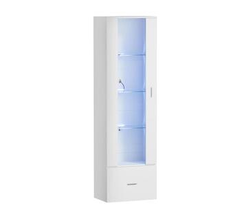 Clark LED Display Cabinet White