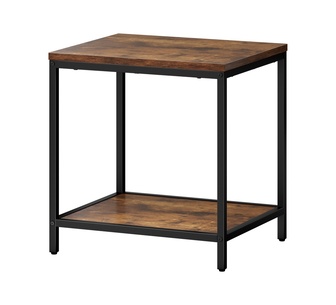Cliffside 50cm 2 Tier Oak Side Table