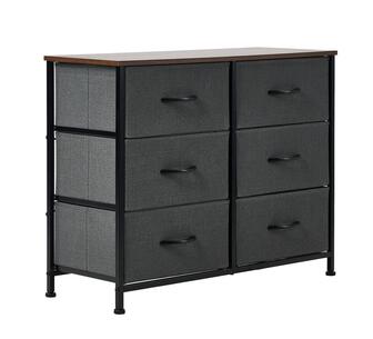 Cloudy 6 Drawer Chest Grey