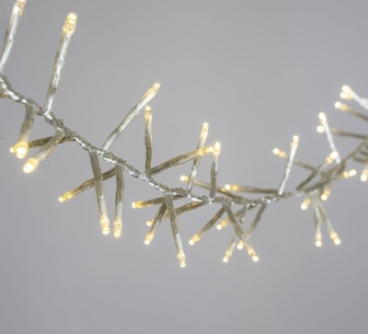 Lasus 2000 LED Connectible Cluster String Light Warm White