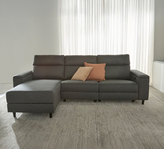 CAMEO ELECTRIC INCLINER 3 STR CHAISE LAF CHARCOAL