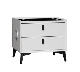 Collings Bedside Table White