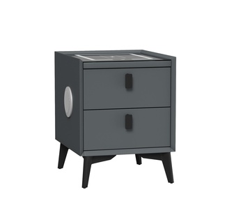 Collings Bedside Table Grey