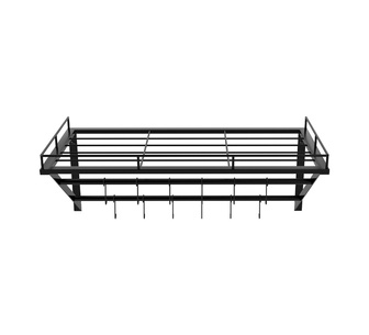 CookHaus 12 Hooks Wall Mounted Pot & Pan Rack