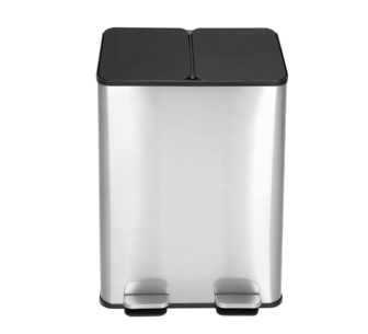 CookHaus 60L Black Stainless Steel Kitchen Pedal Bin