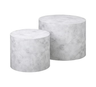 Coralie Set of 2 Coffee Tables White