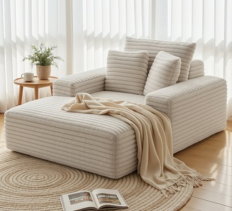 Corin 1 Seater Beige Compressed Sofa Bed