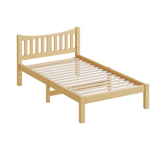 Cosette King Single Oak Pine Wood Bed Frame