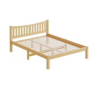 Cosette Queen Oak Pine Wood Bed Frame