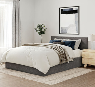 CASEY BED QUEEN GAS LIFT GREY