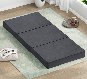 CuddlePush Single Grey Foldable Mattress