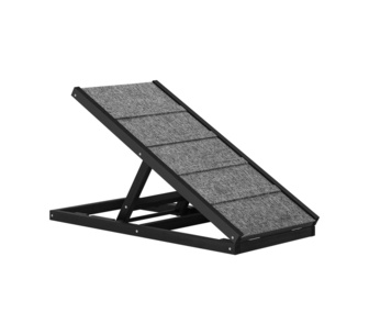 Curva 70cm Black Adjustable Dog Ramp