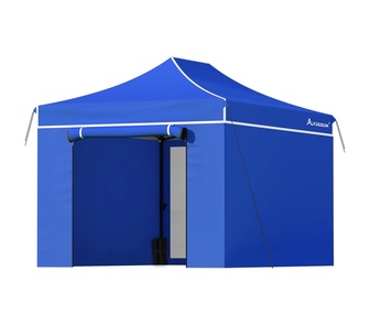 Daloy 3mx4.5m Blue Outdoor Pop Up Gazebo