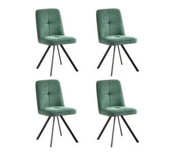 Set of 4 Danreb Green Dining Chairs