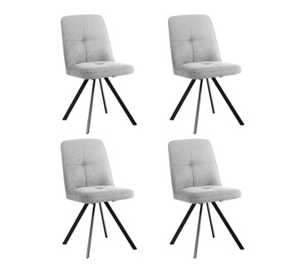 Set of 4 Danreb Grey Dining Chairs