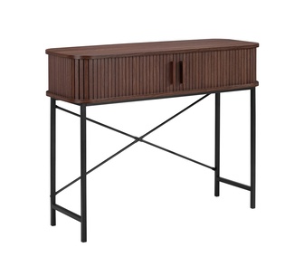 Danzel Walnut Sliding Door Hall Table