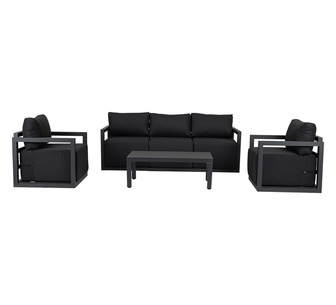 Dasma Outdoor Lounge Set Charcoal