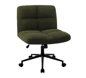Davian Armless Office Chair w/ Wheels Green