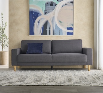 DEVON SOFA 3 STR DARK GREY